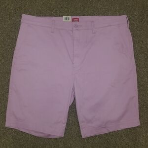 Levis XX Standard Taper Chino Shorts Men's 38 Stretch Twill Cotton Flat Front